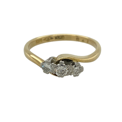 18ct Gold & Diamond Trilogy Ring