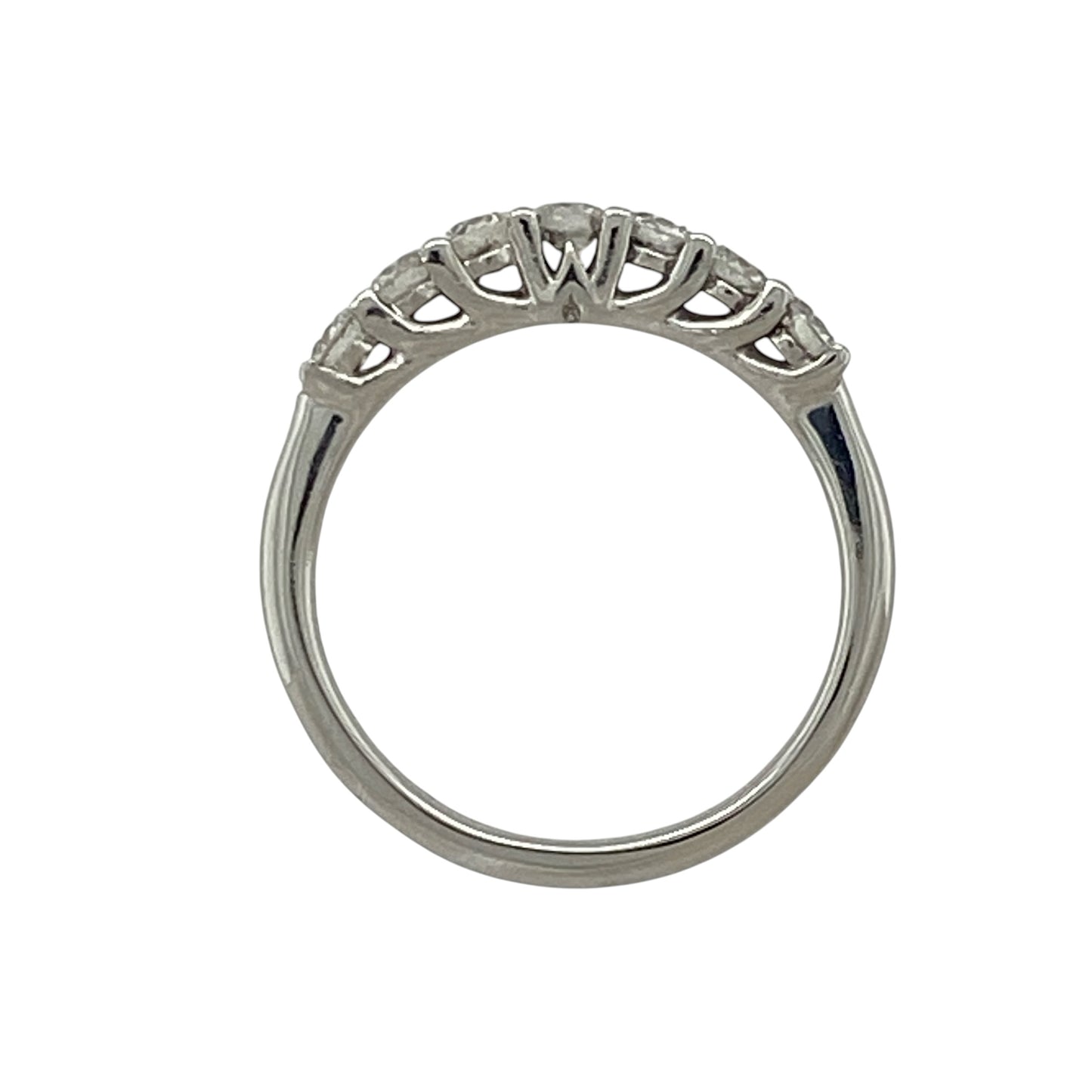 Platinum & Diamond Seven Stone Band Ring