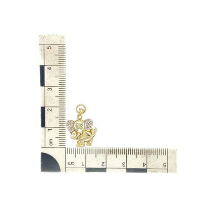 9ct Gold & Diamond Elephant Pendant