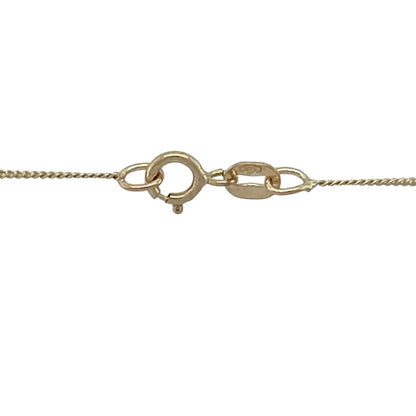 9ct Gold & Diamond Cross 16" Necklace