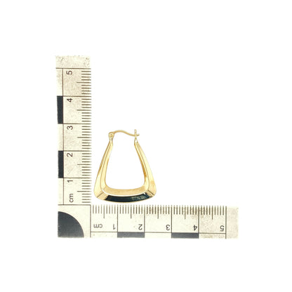 9ct Gold Handbag Creole Earrings