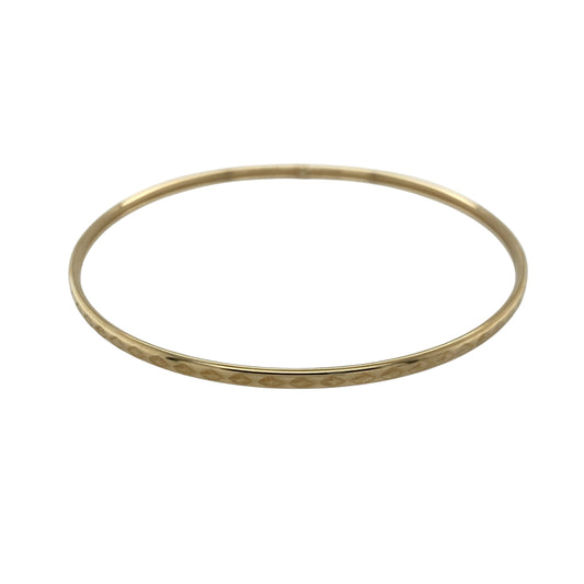 9ct Gold Patterned Bangle