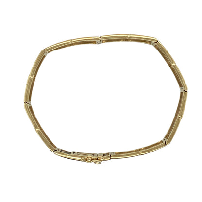 9ct Gold 7" Celtic Style Link Bracelet