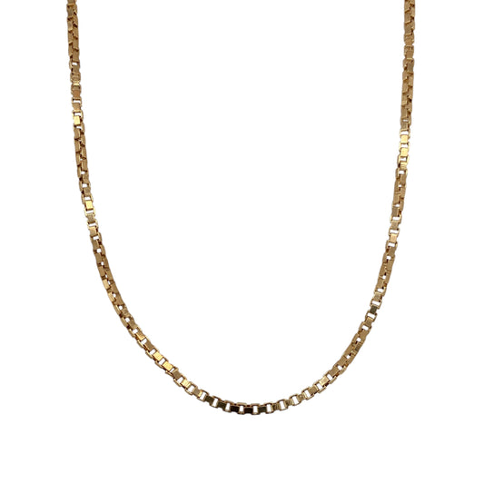 9ct Gold 18" Box Chain