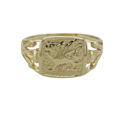 9ct Gold Welsh Dragon Signet Ring