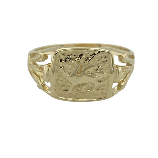 9ct Gold Welsh Dragon Signet Ring