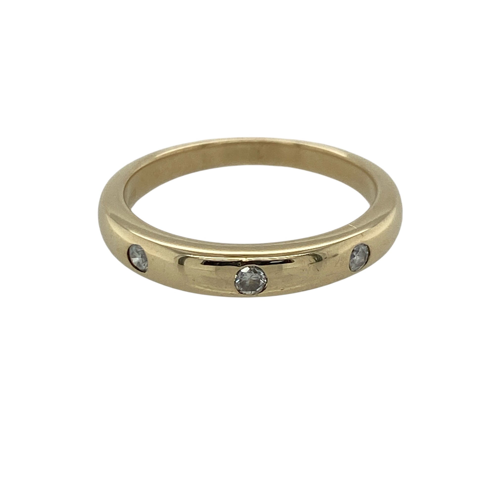 9ct Gold & Diamond Band Ring