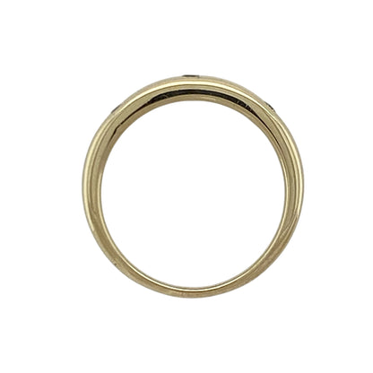 9ct Gold & Diamond Band Ring