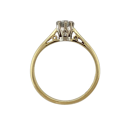 18ct Gold & Diamond Solitaire Ring