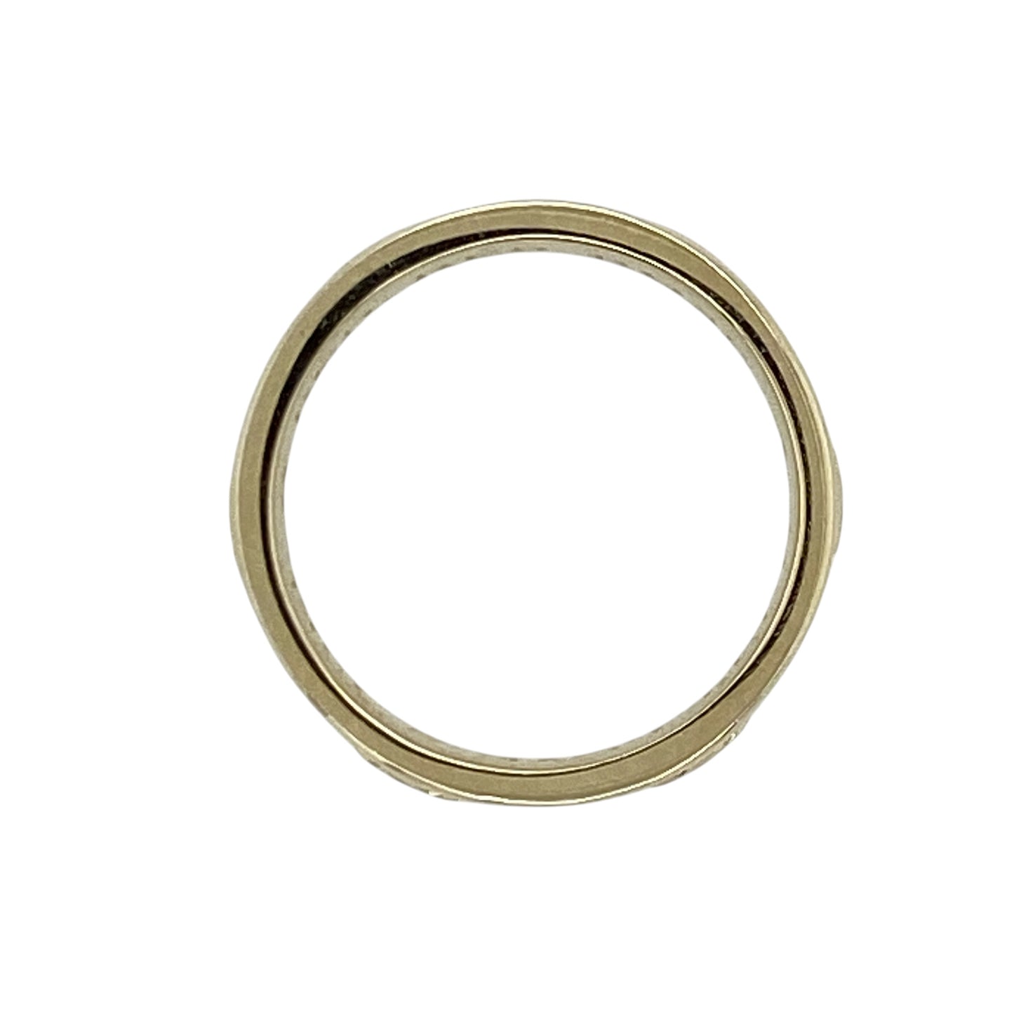 9ct Gold & Diamond Rose Patterned Band Ring