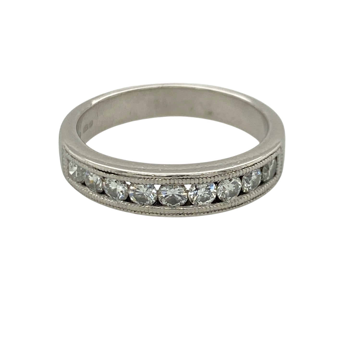 Platinum & Diamond Band Ring