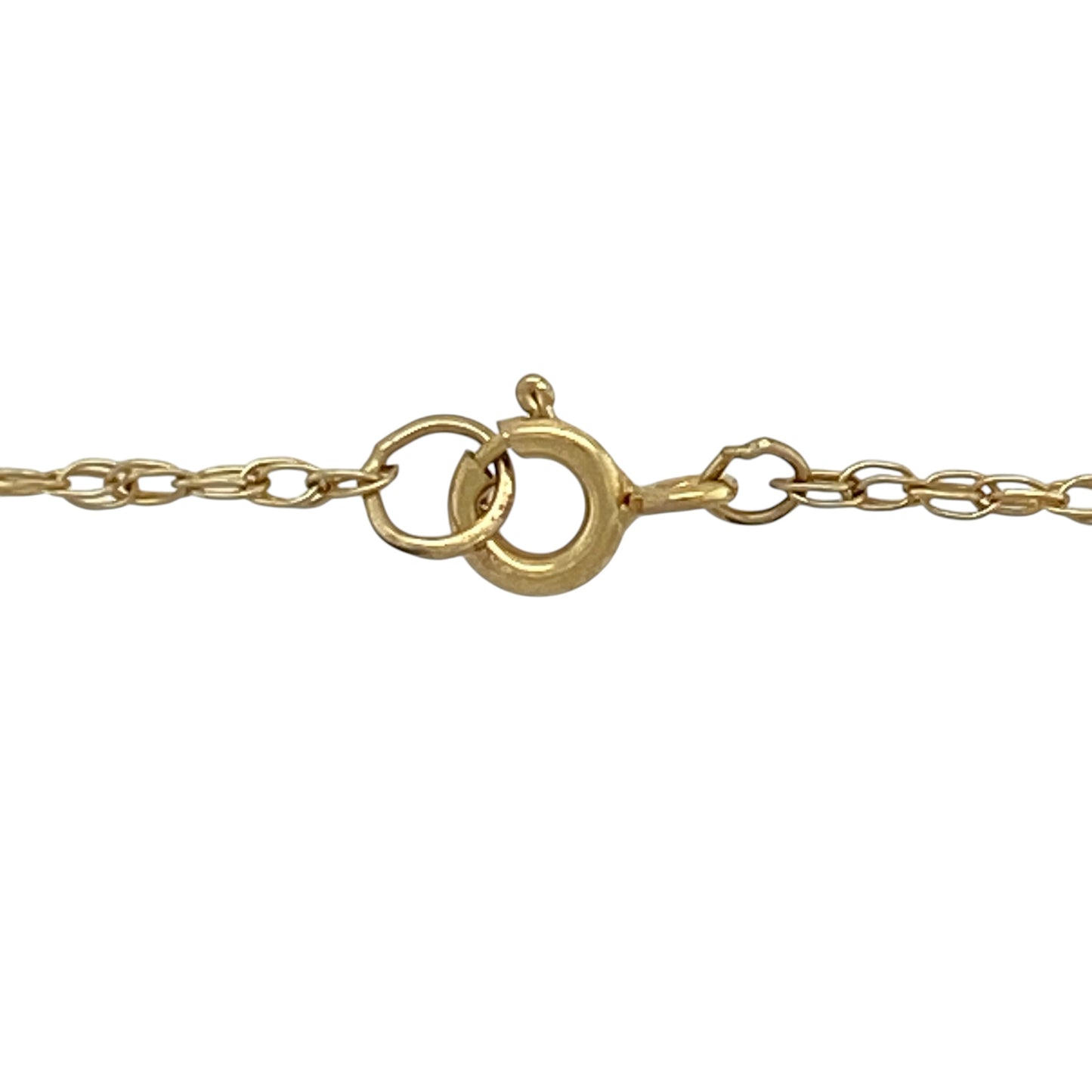 9ct Gold Diamond & Peridot 16" Necklace