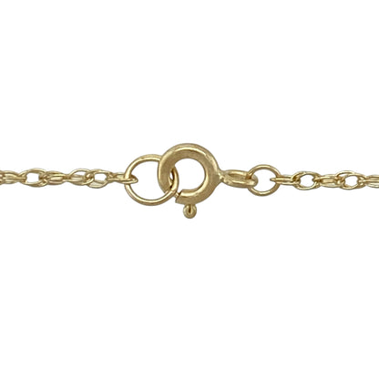 9ct Gold Diamond & Sapphire 18" Necklace