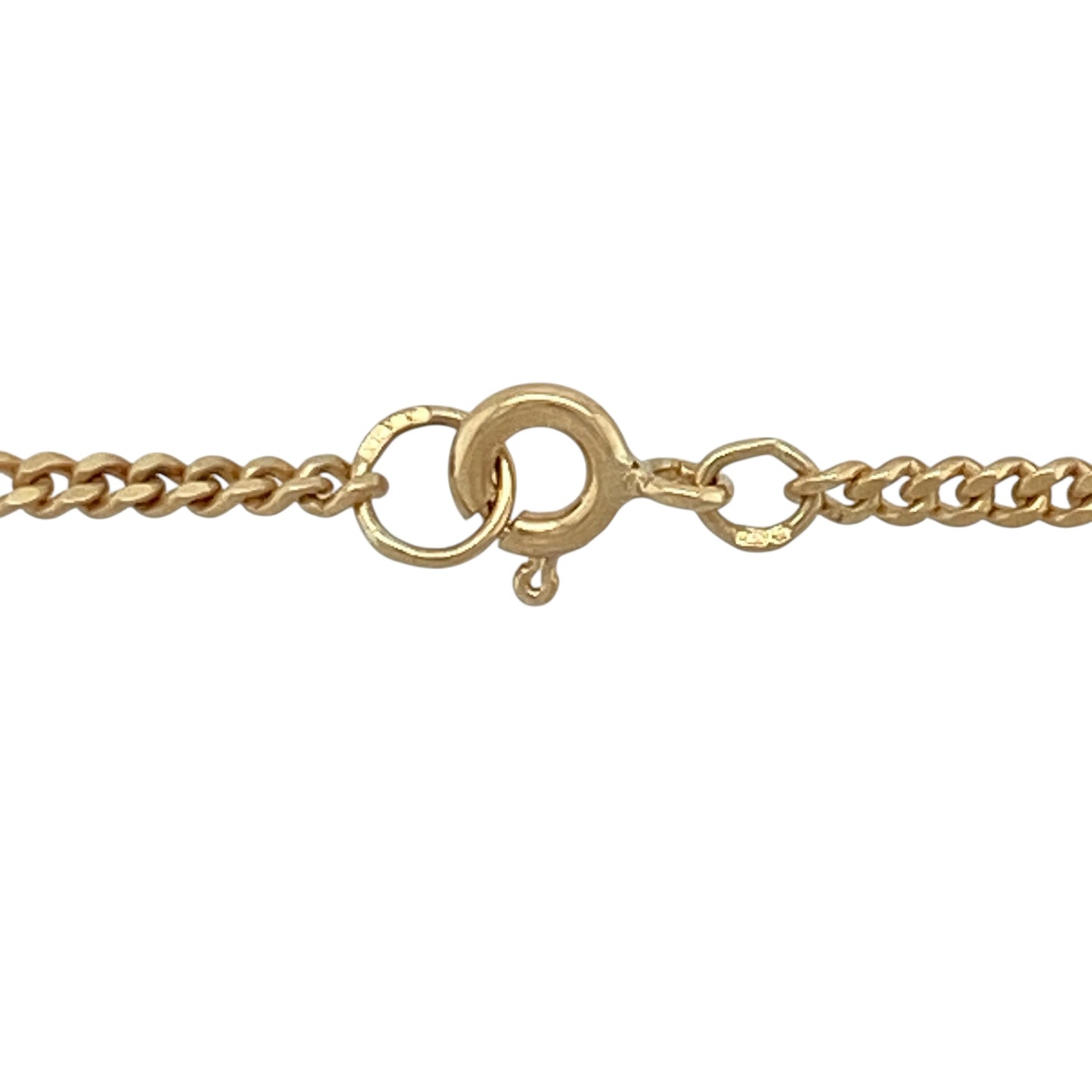 9ct Gold & Diamond Flower Oval Locket 20" Necklace