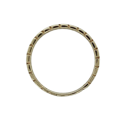 9ct Gold Criss Cross Band Ring