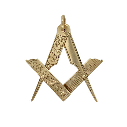 9ct Gold Masonic Pendant