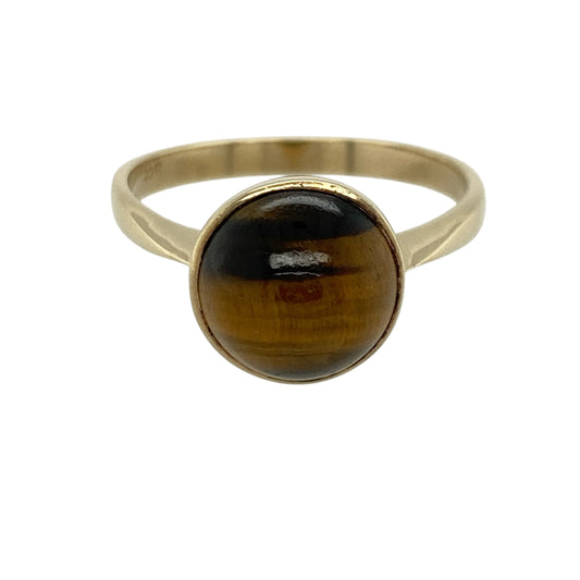 9ct Gold & Tiger's Eye Ring