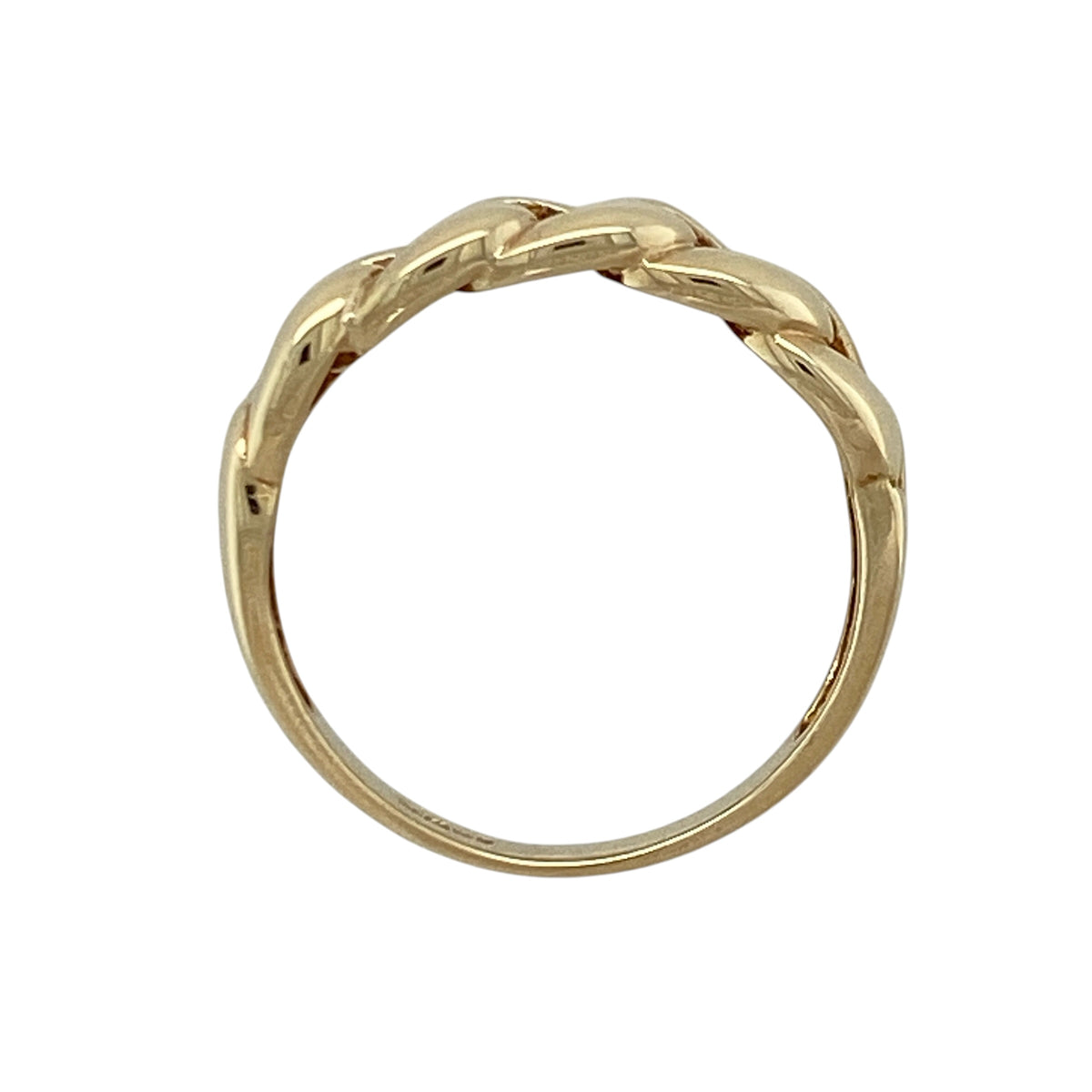9ct Gold Curb Link Band Ring