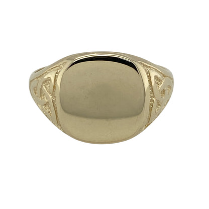 9ct Gold Celtic Knot Signet Ring