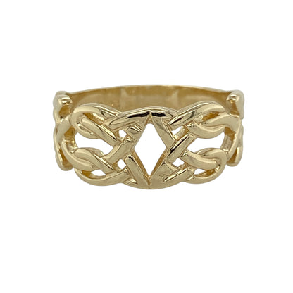 9ct Gold Celtic Knot Style Band Ring