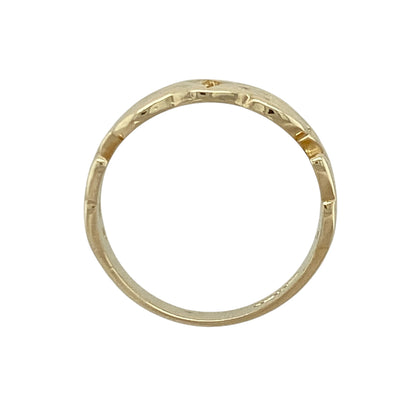 9ct Gold Celtic Knot Style Band Ring