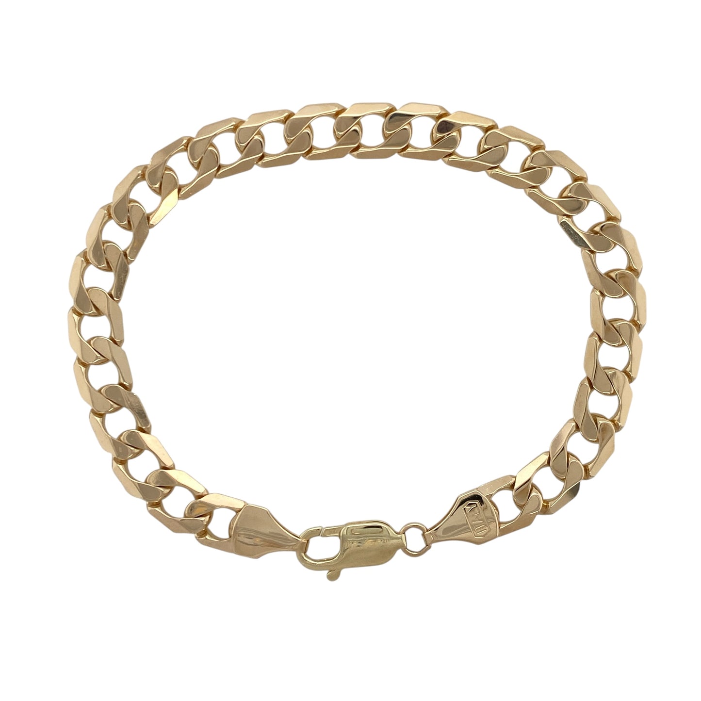 9ct Gold 8.5" Curb Bracelet