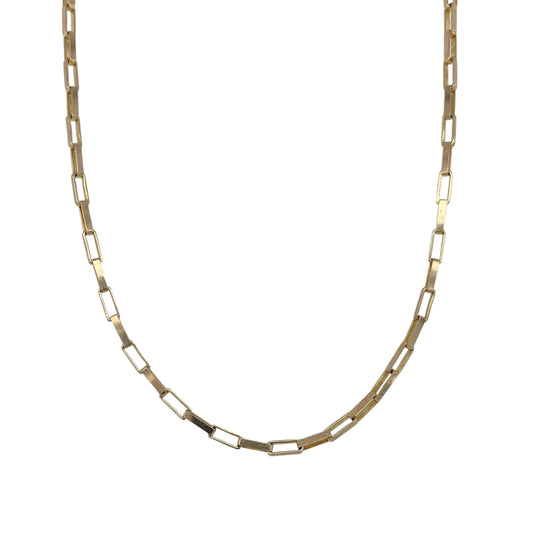 9ct Gold 18" Long Box Chain
