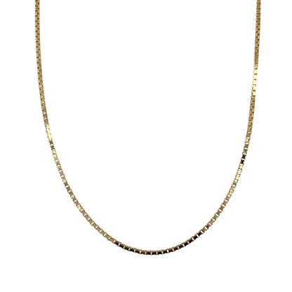 9ct Gold 22" Box Chain