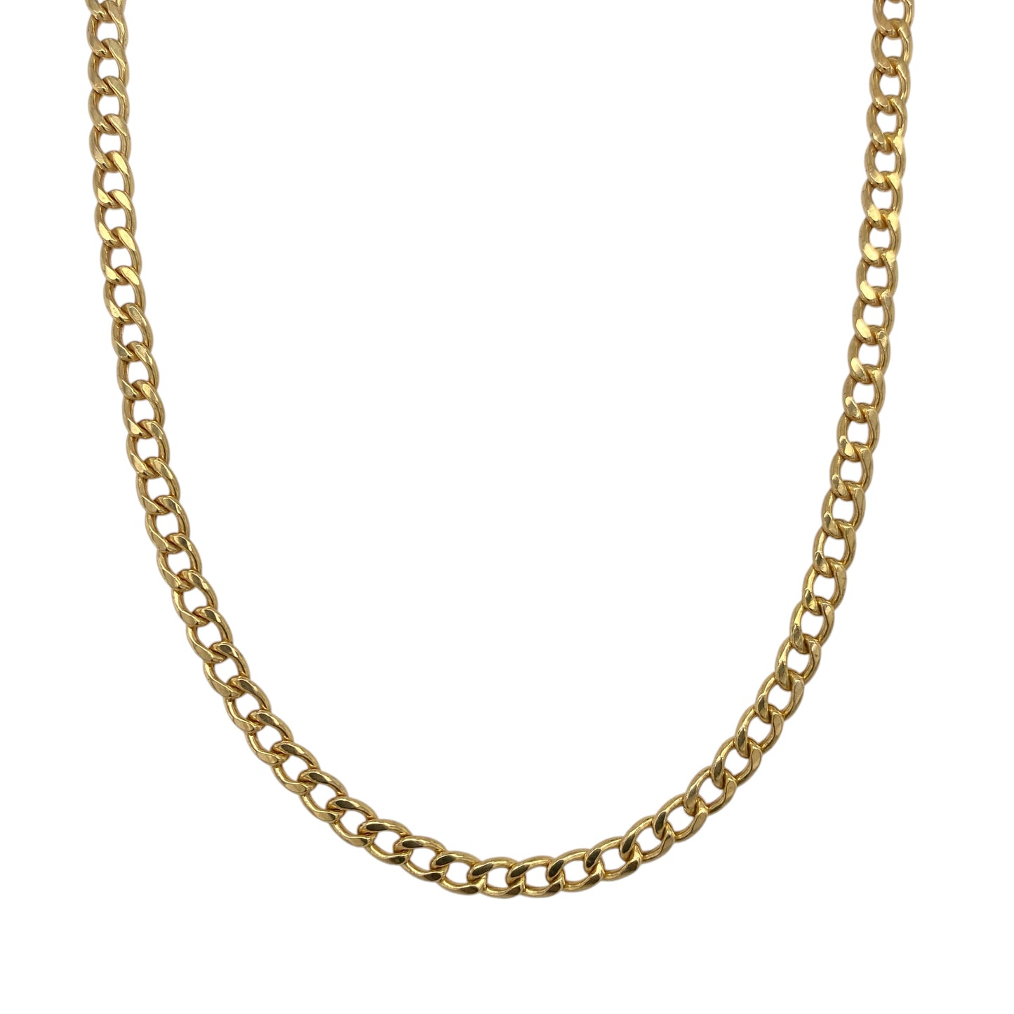 9ct Gold 24" Hollow Curb Chain