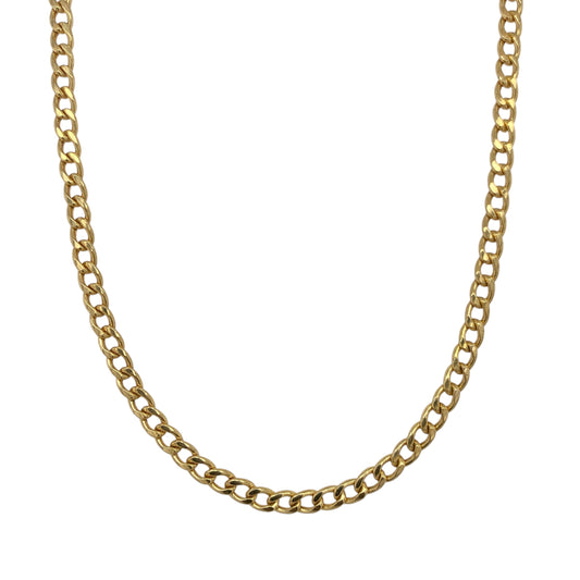9ct Gold 24" Hollow Curb Chain
