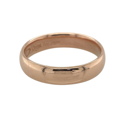 This pre-owned 9ct rose gold Clogau Cariad wedding band ring is a timeless symbol of love, beautifully crafted with the elegance of Welsh gold.

Design: Featuring the iconic Clogau Cariad design, this classic 5mm wedding band has a polished finish and a comfortable profile, making it ideal as a wedding ring or for everyday wear. Crafted in rich rose gold, it celebrates the enduring beauty and heritage associated with Clogau jewellery.
Material: Made from 9-carat rose gold.
