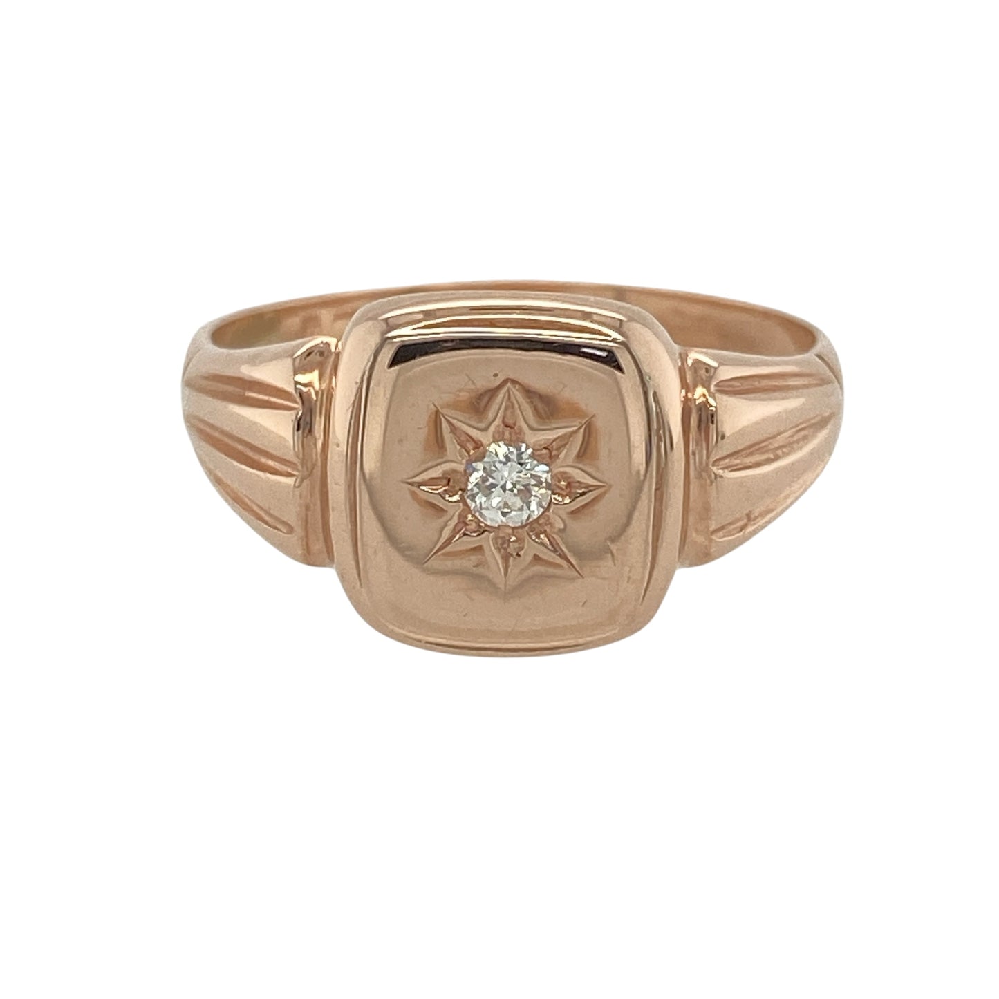 9ct Gold & Diamond Signet Ring