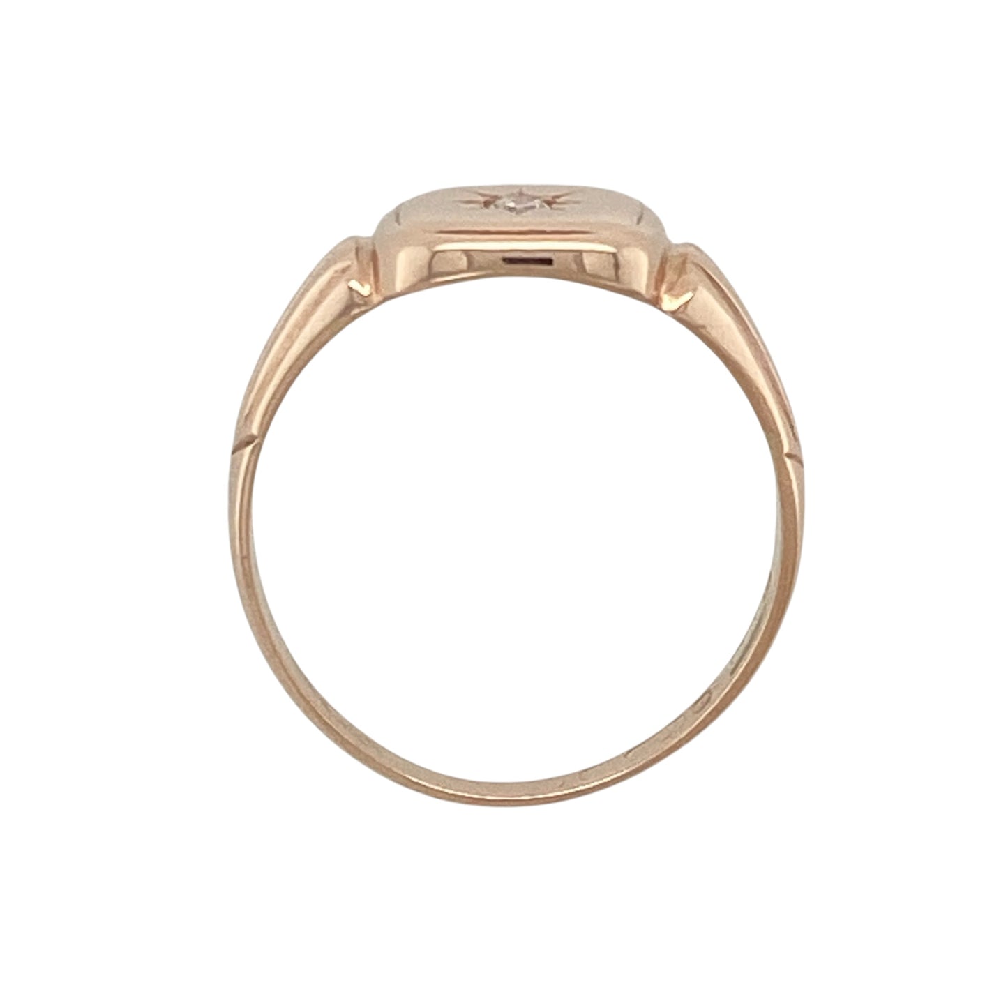 9ct Gold & Diamond Signet Ring