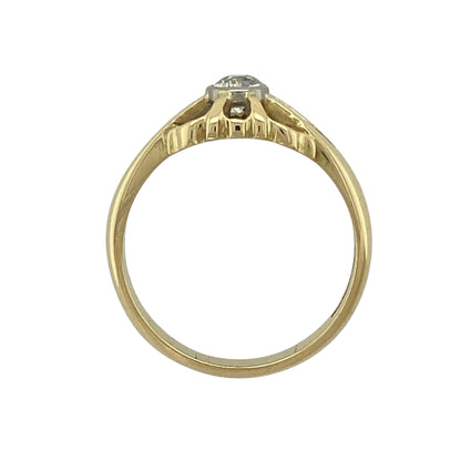 18ct Gold & Diamond Solitaire Ring