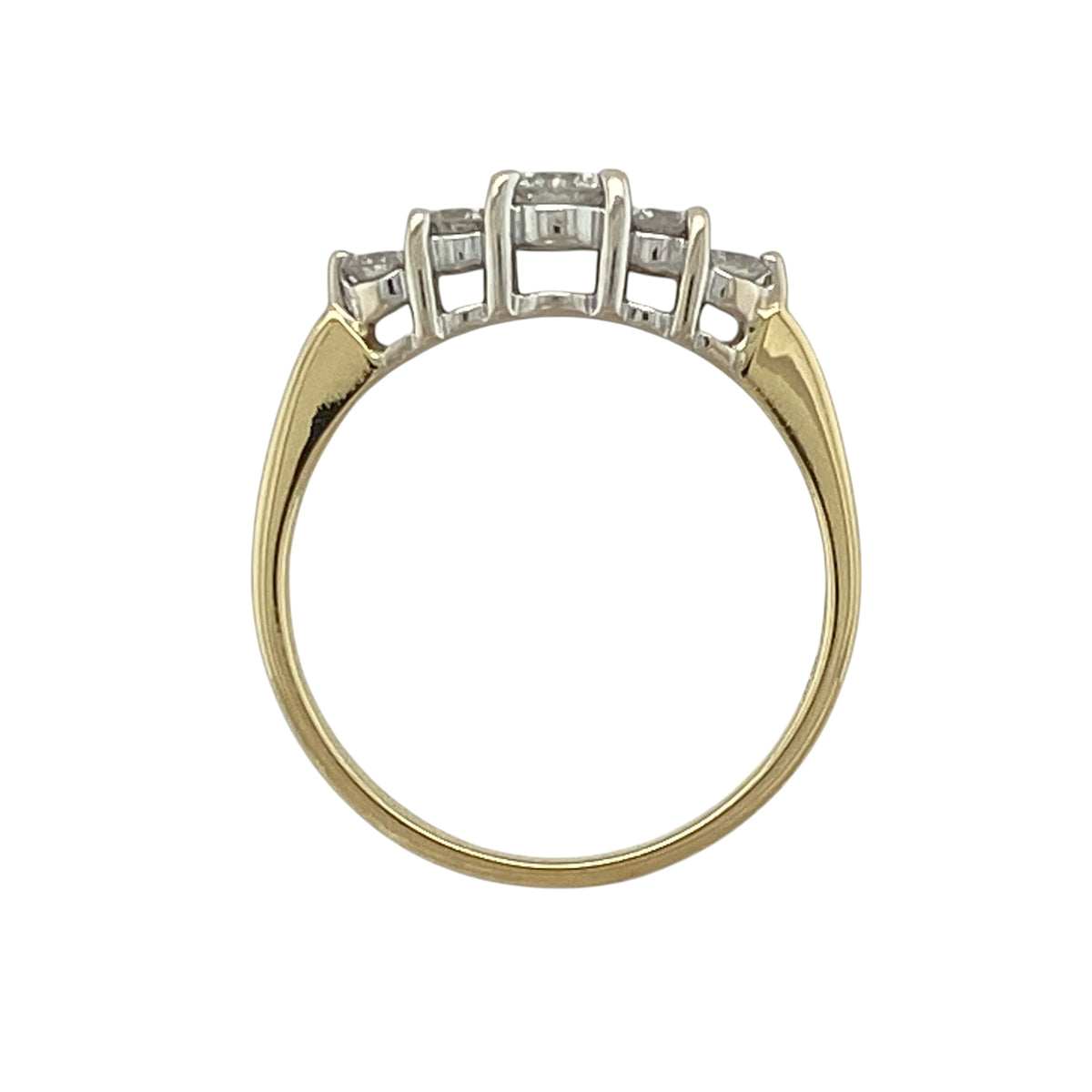 18ct Gold & Diamond Five Stone Band Ring