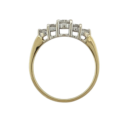 18ct Gold & Diamond Five Stone Band Ring