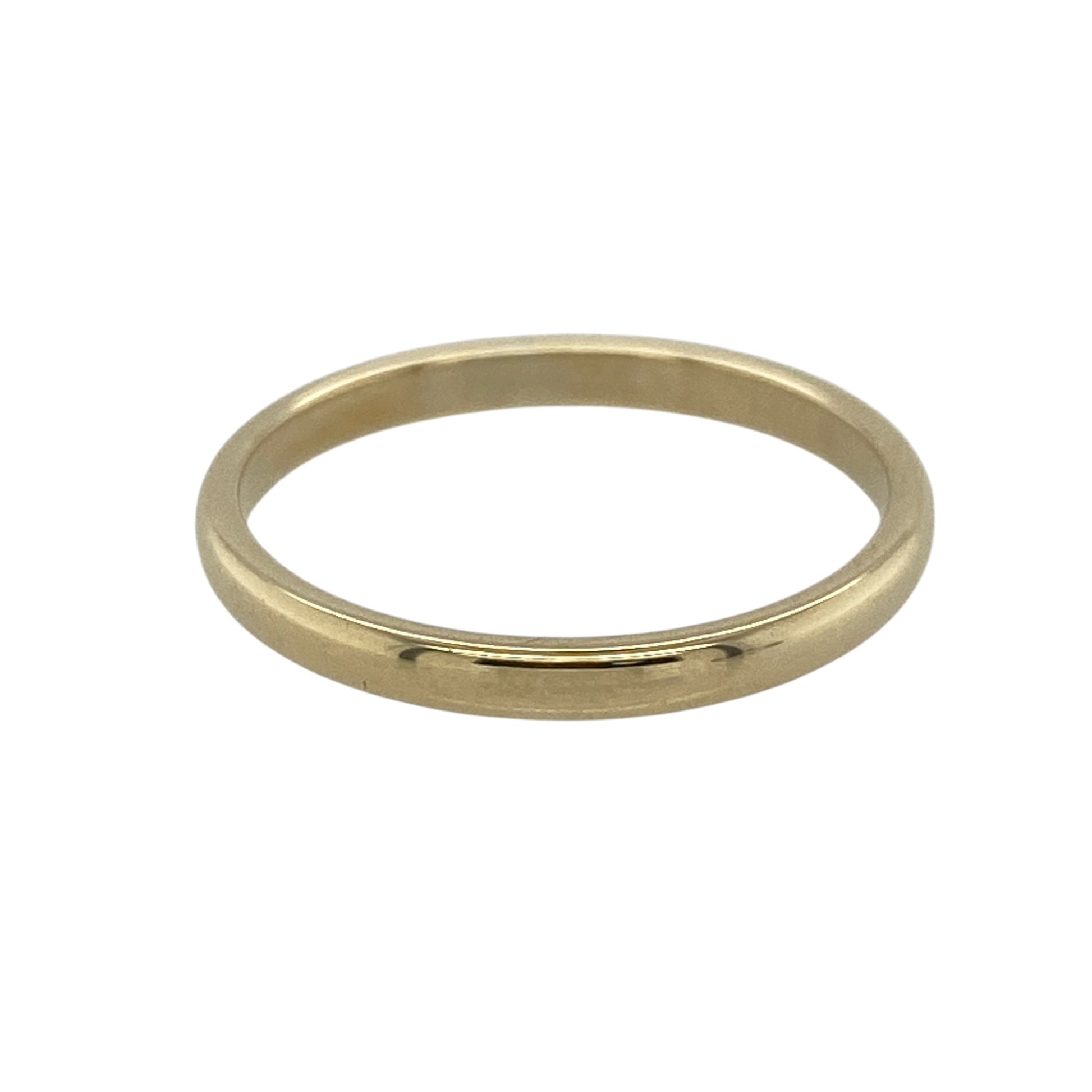 9ct Gold 2mm Wedding Band Ring