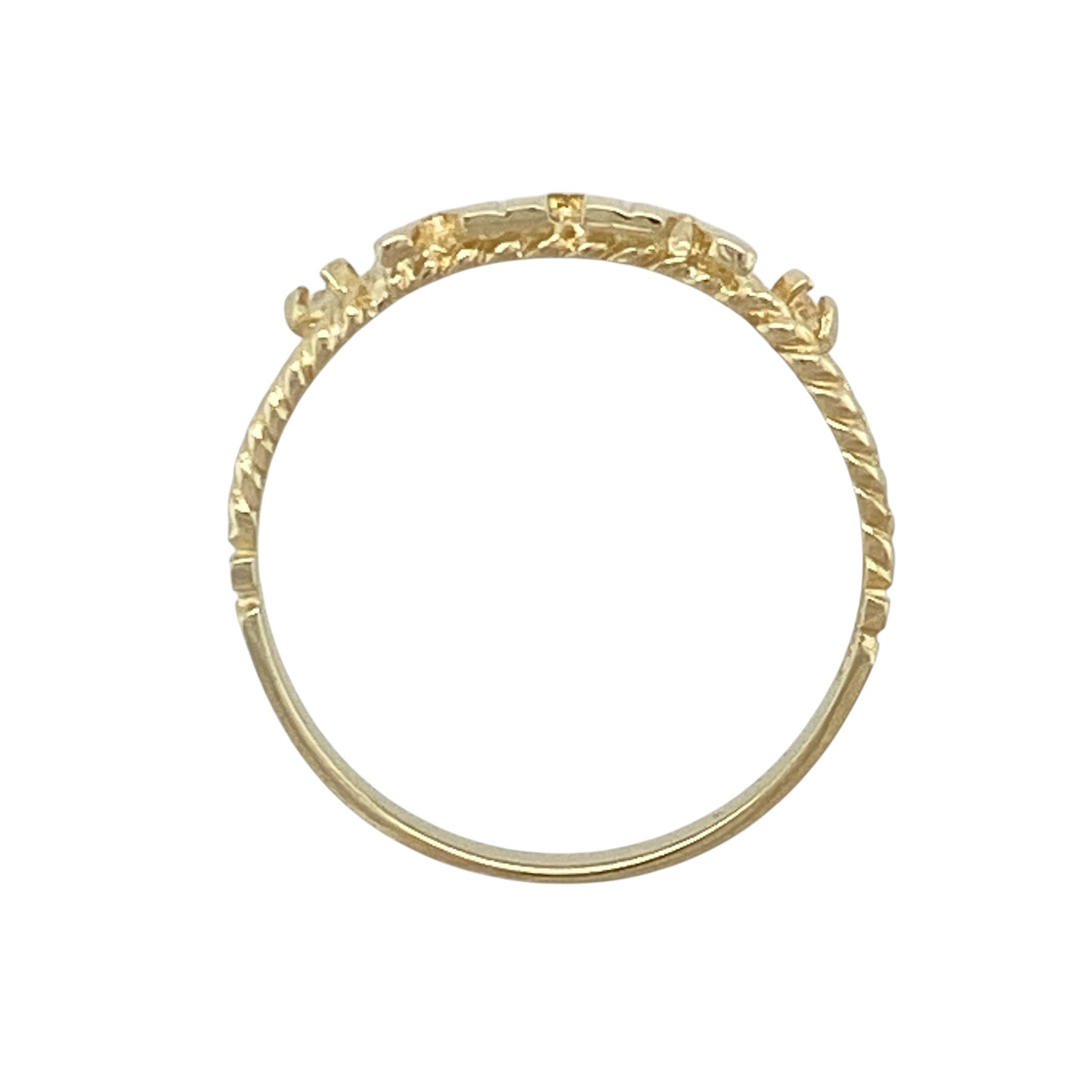 9ct Gold & Cubic Zirconia Mum Ring