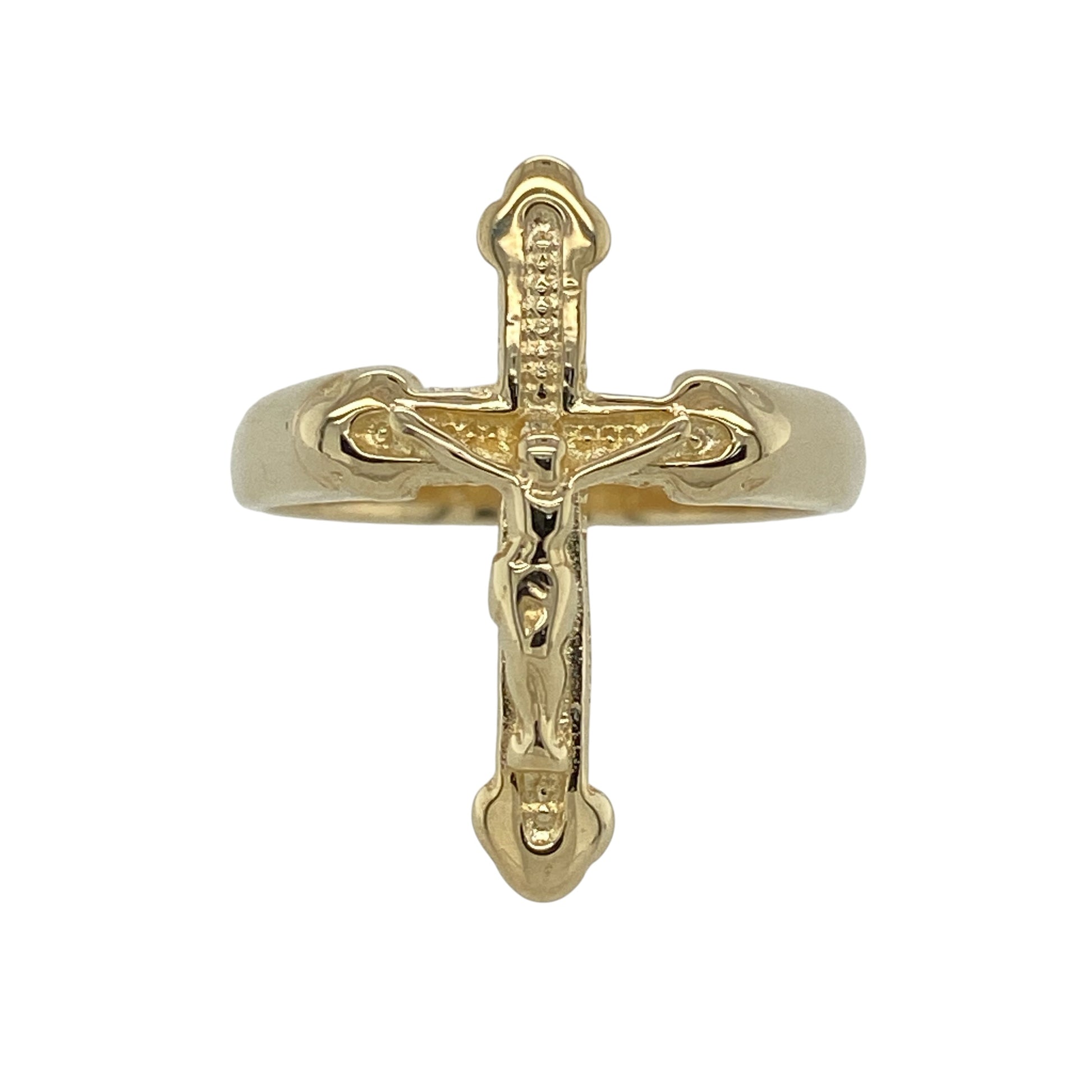 9ct Gold Crucifix Ring