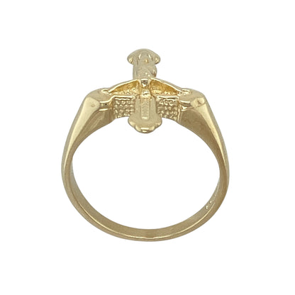 9ct Gold Crucifix Ring