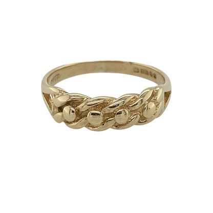 9ct Gold Keeper Band Ring