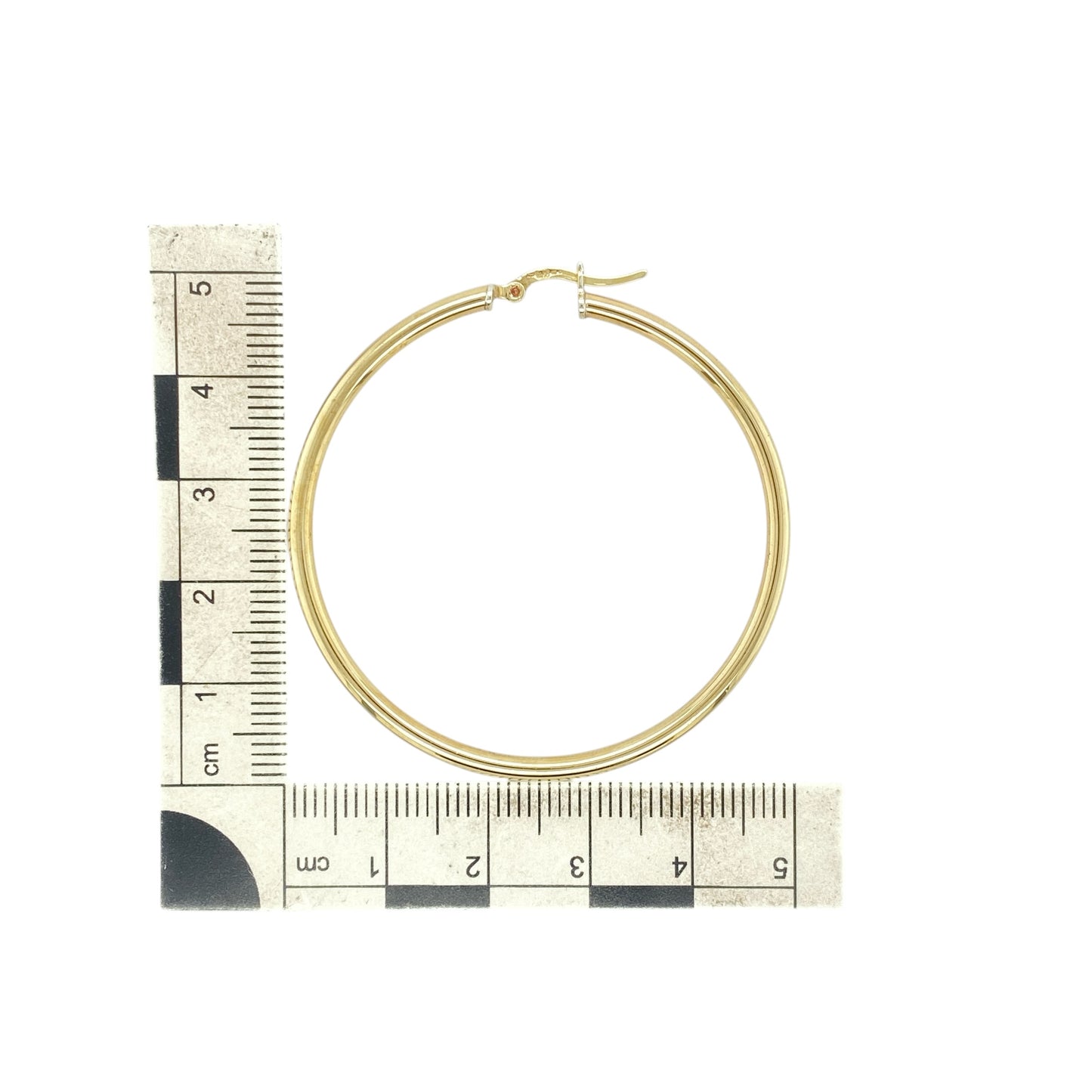 9ct Gold Plain Hoop Creole Earrings