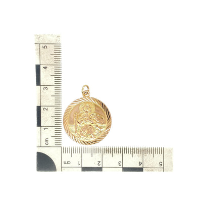 9ct Gold St Christopher Pendant