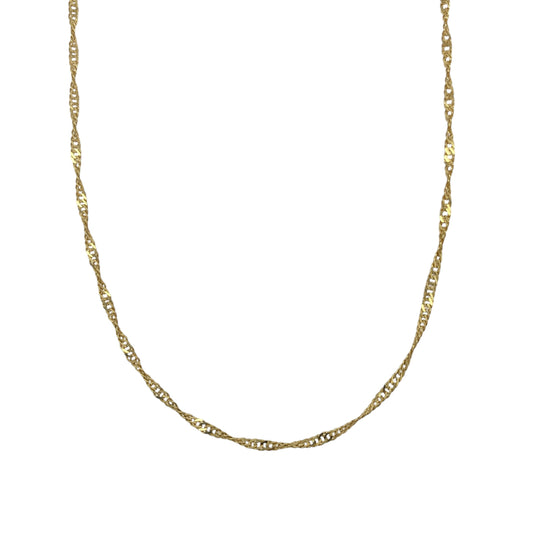 9ct Gold 20" Singapore Chain
