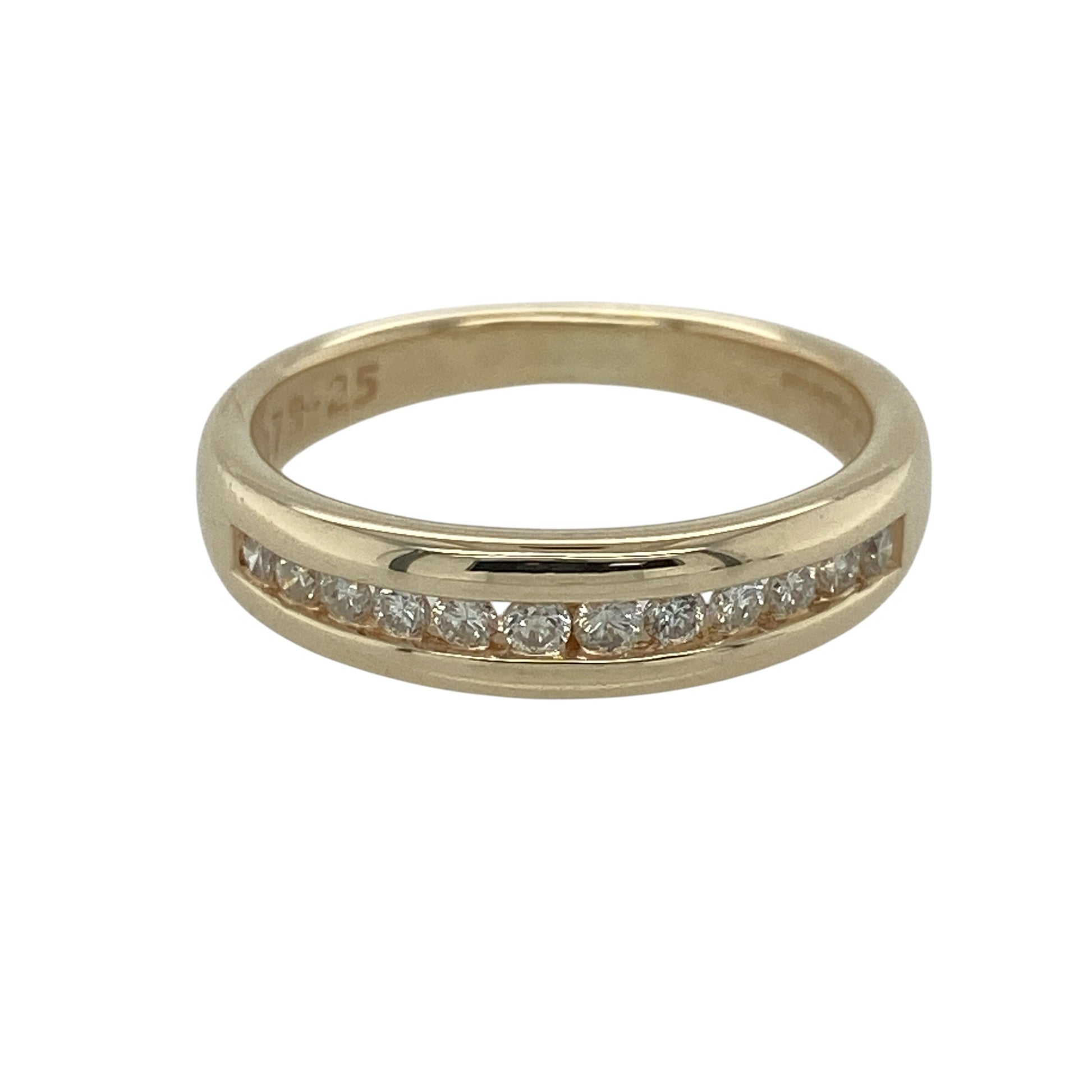 9ct Gold & Diamond Band Ring