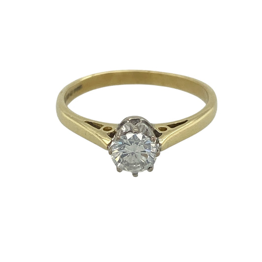 18ct Gold & Diamond Solitaire Ring