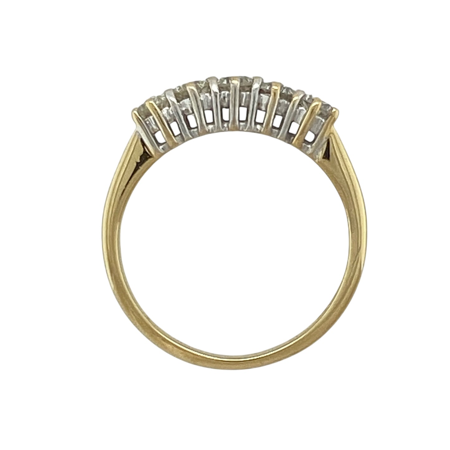 18ct Gold & Diamond Five Stone Band Ring