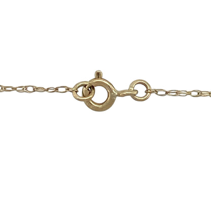 9ct Gold & Diamond Heart 16" Necklace