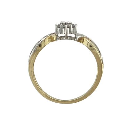 9ct Gold & Diamond Cluster Ring