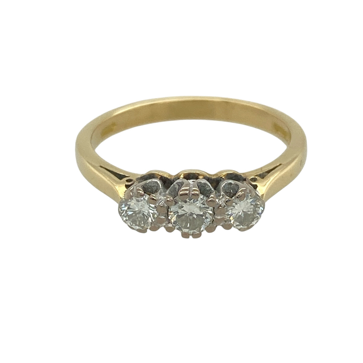18ct Gold & Diamond Trilogy Ring